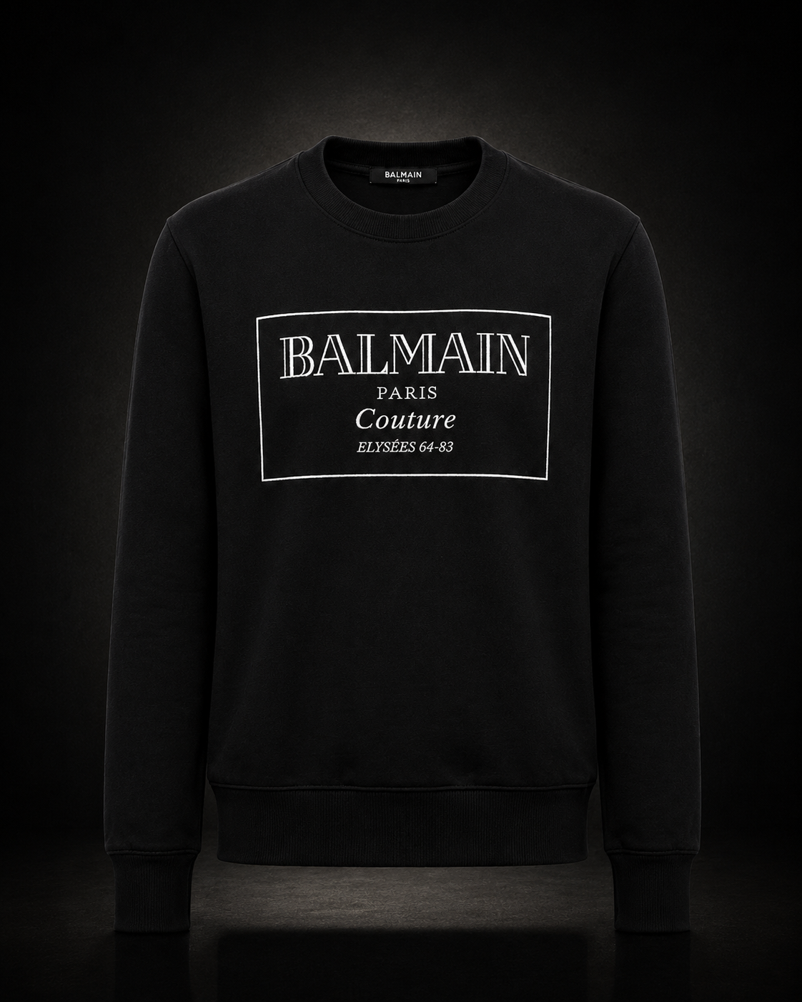 Balmain Paris Couture Sweatshirt Svart