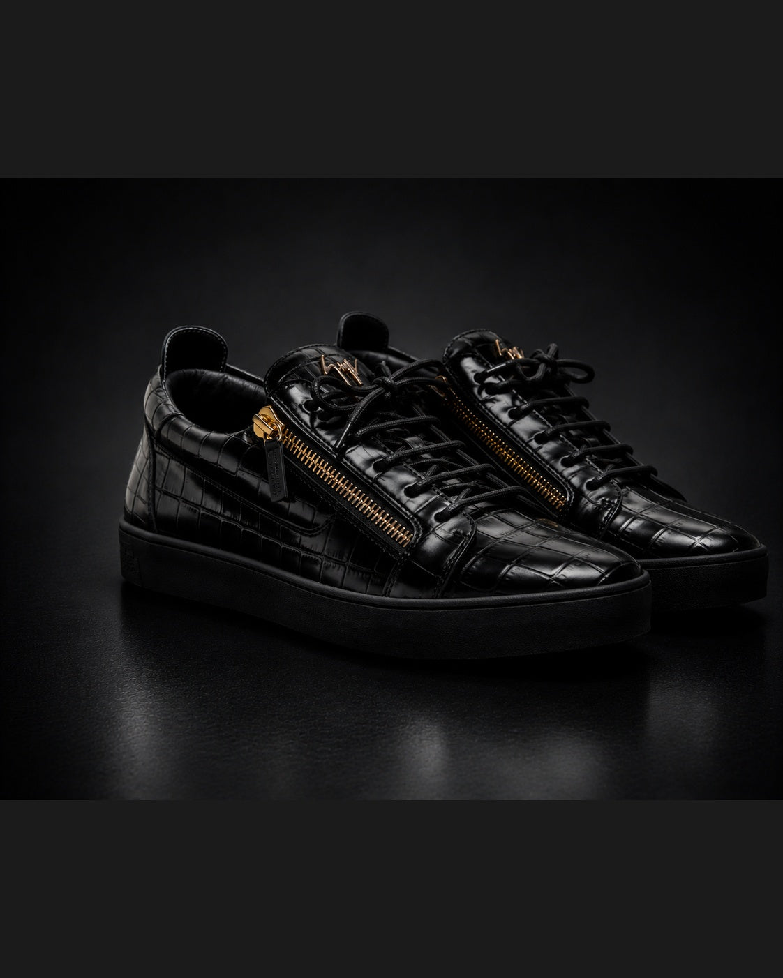 Giuseppe Zanotti Brek Croc Sneakers Black