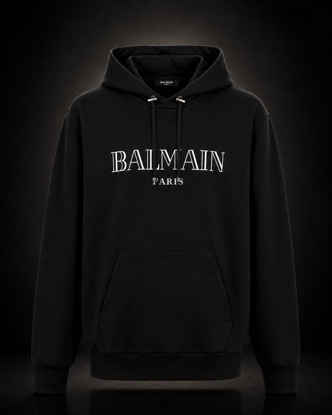 Balmain Paris Hoodie Svart