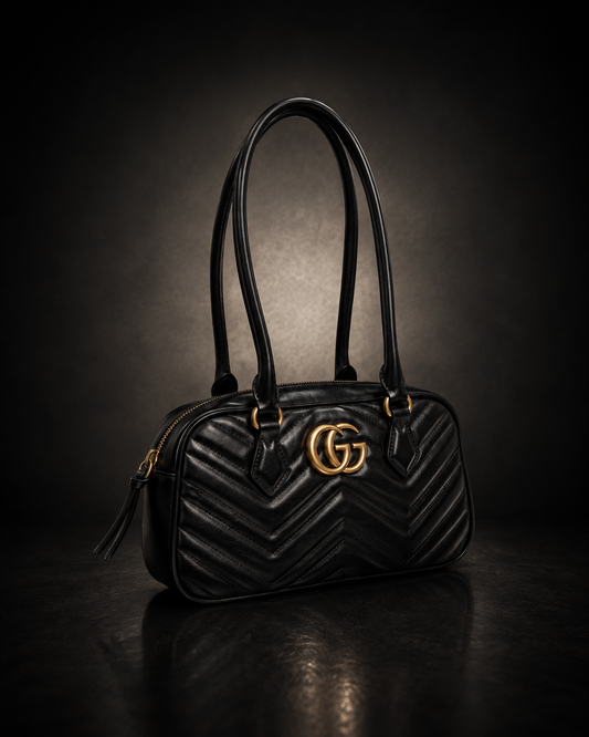 Gucci GG Marmont Axelremsväska Svart