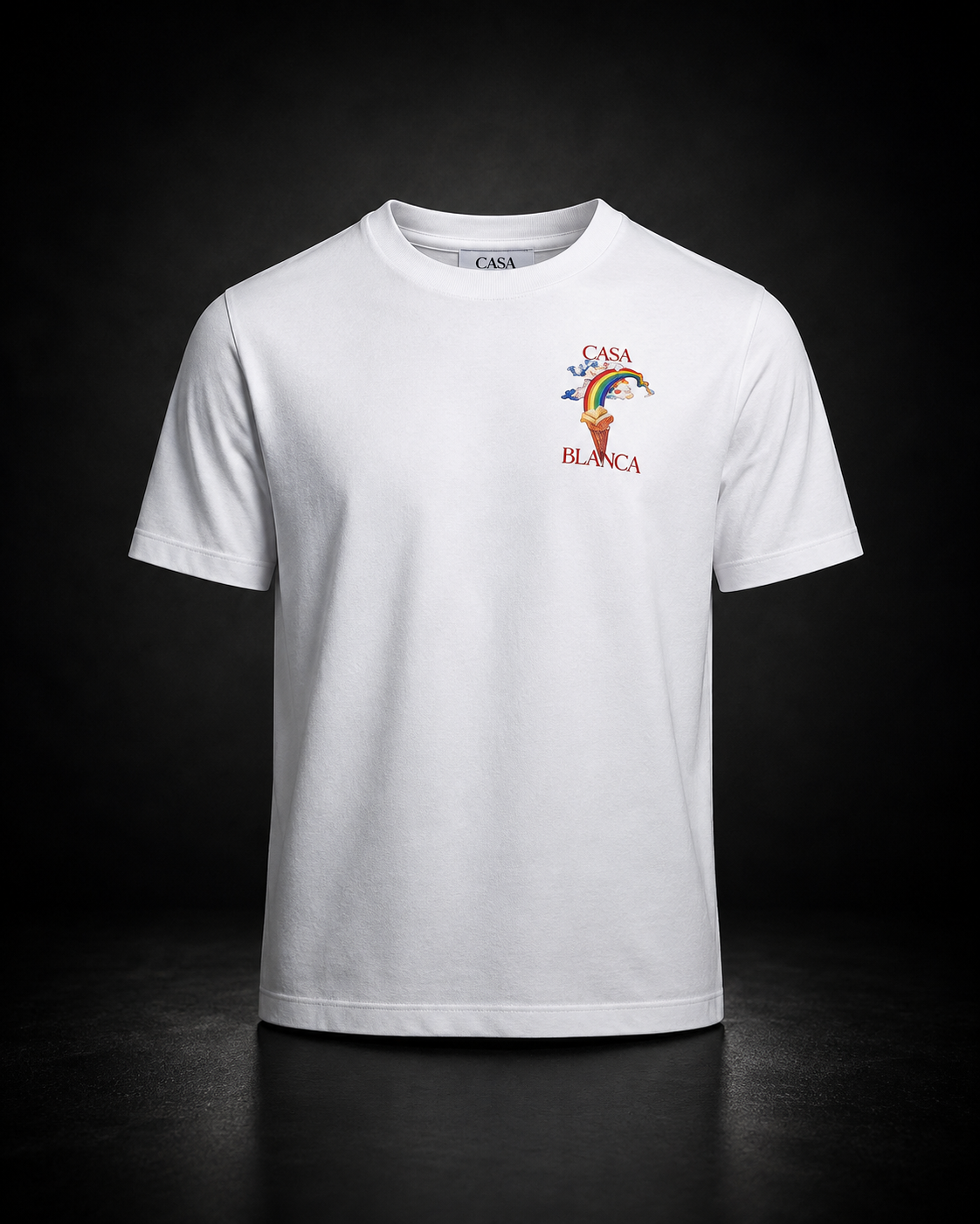 Casablanca Nature Teacher T-shirt vit