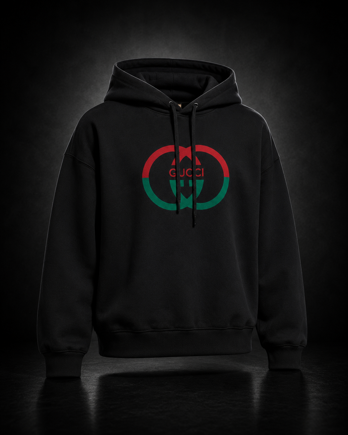 Gucci Interlocking G Hoodie svart röd grön