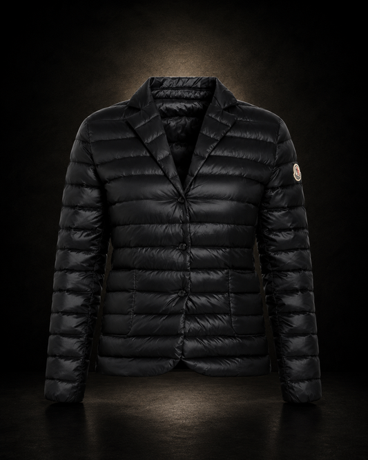 Moncler Leyla Quilted Down Jacket svart
