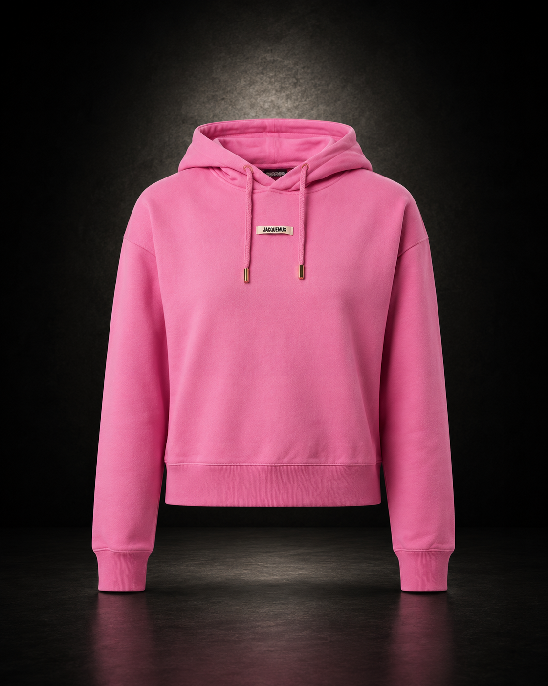 Jacquemus Le Sweatshirt Gros Grain rosa hoodie