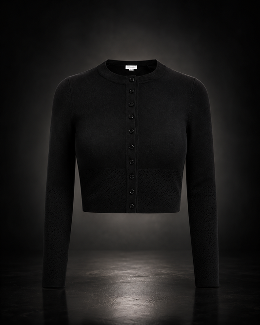 Victoria Beckham Stickad Jacka svart