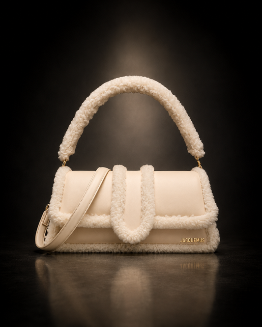 Jacquemus Le Bambimou Doux crème shearling