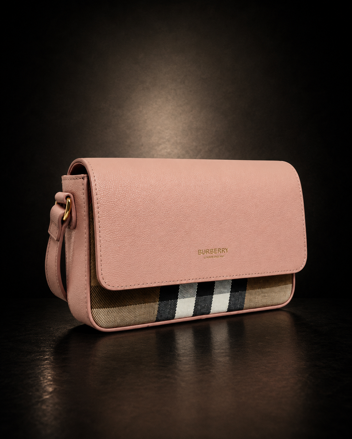 Burberry Axelremsväska Rosa Läder