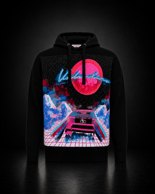 Valentino Garavani Neon Sunset Wool Sweater